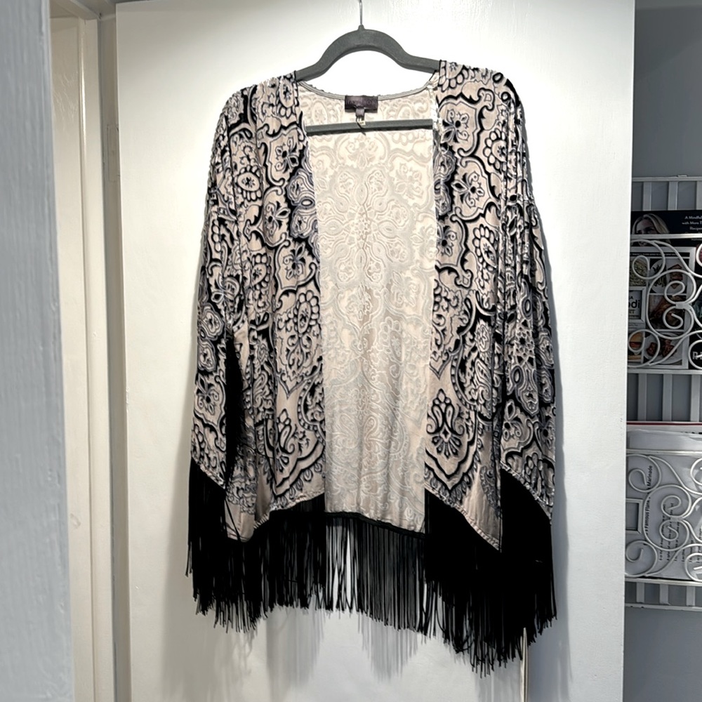 Hale Bob Silk burnout velvet kimono!